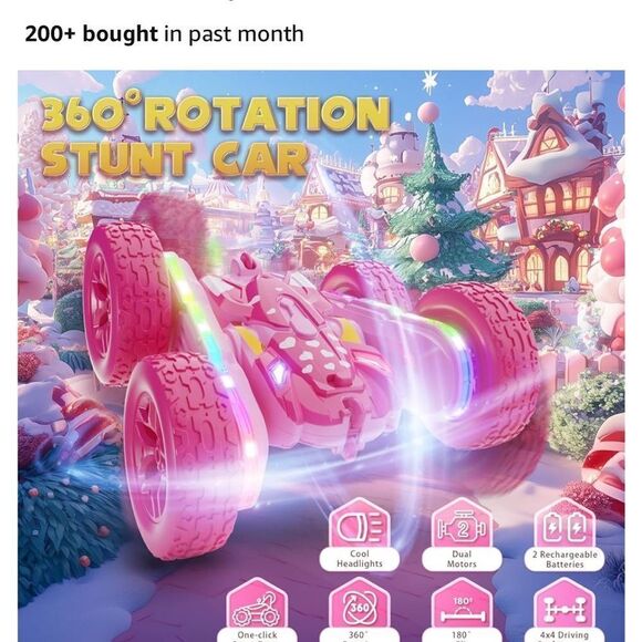 All Terrain RC Stunt Car in pink! Brand new- box has never been opened! 6+ - Picture 9 of 12